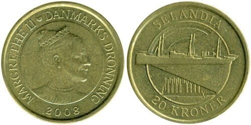 20 kroner (Navire MS Selandia)