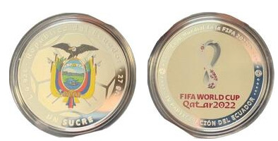 1 sucre (Copa Mundial de la FIFA 2022 - IV participación de Ecuador)