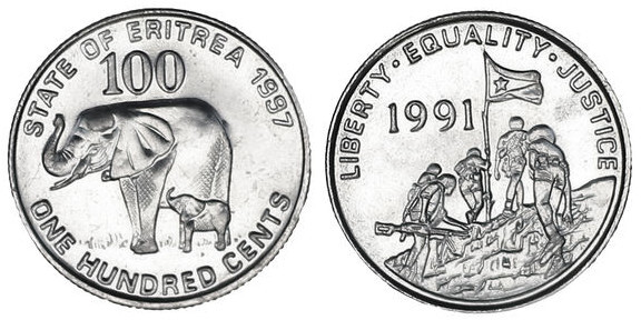 100 cents (Éléphants d'Afrique)