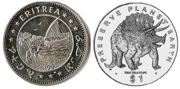 1 dollar (Triceratops)