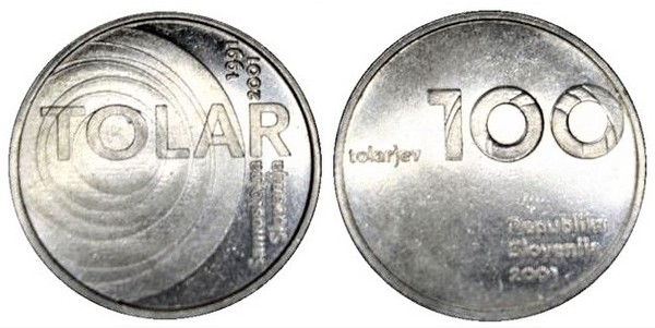 100 tolarjev (10 Años de Independencia-Moneda Nacional)
