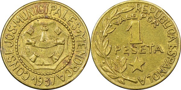 1 peseta (Minorque)