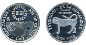 2.000 pesetas (UNESCO - Palais d'Abomey)