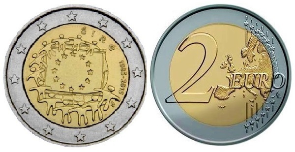 2 euro (30e anniversaire du drapeau européen)