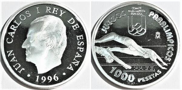 1.000 pesetas (X Jeux paralympiques-Atlanta 96)