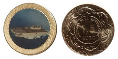 1 1/2 euros (Portaaviones anfibio Juan Carlos I)