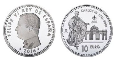 10 euro (III Centenario del Nacimiento de Carlos III)