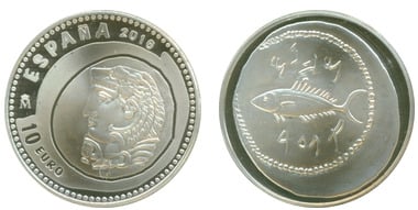 10 euros (Moneda fenicia e ibérica)