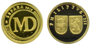 20 euros (Casa de la Moneda de Madrid Tipo Maravedí)