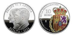 10 euros (10e anniversaire de la proclamation de Felipe VI)