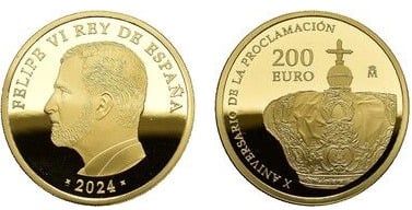 200 euros (10e anniversaire de la proclamation de Felipe VI)