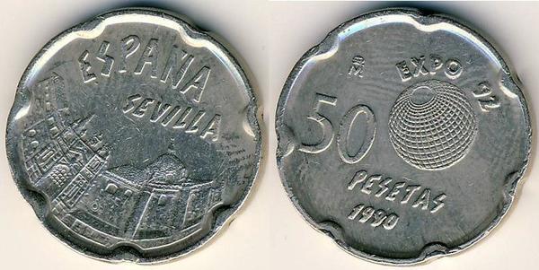 50 pesetas (Séville Expo 92)