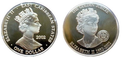 1 dollar (Queen Elizabeth II 1952-2002)