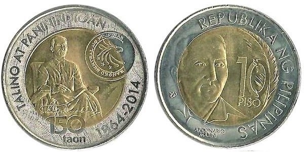 10 piso (150e anniversaire de la naissance d'Apolinario Mabini)