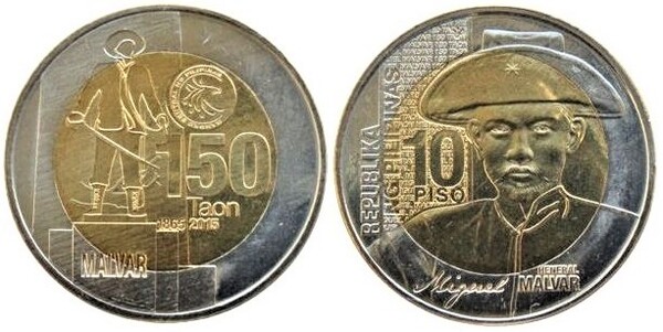 10 piso (150e anniversaire de la naissance de Miguel Malvar)