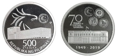 500 piso (70 ans de banque centrale aux Philippines)