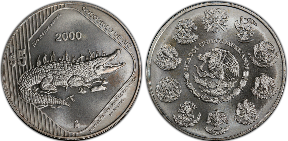 5 pesos (Crocodile de rivière)