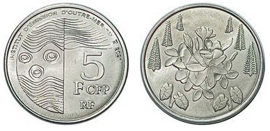 5 francs CFP (Territorios franceses del Pacífico)