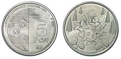 5 francs CFP (Territoires français du Pacifique)