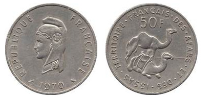 50 francos (Territorio Francés de los Afars y de los Issas)