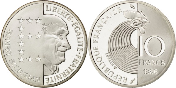 10 francs (100e anniversaire de Robert Schuman)