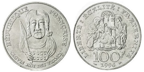 100 francs (Le roi Clovis I)