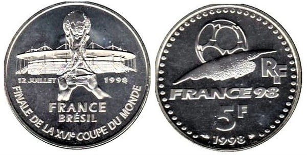 5 francs (Coupe du monde de football 1998)