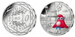 10 euro (Phryge : Torre Eiffel)