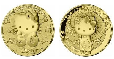 50 euro (50 aniversario del nacimiento de Hello Kitty)