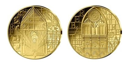 50 euros (réouverture au public de la cathédrale Notre-Dame de Paris).