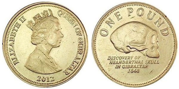 1 pound (Cráneo neanderthal)