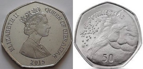 50 pence (Noël 2015)