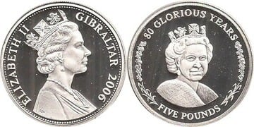 5 pounds (80e anniversaire de la naissance d'Elizabeth II)