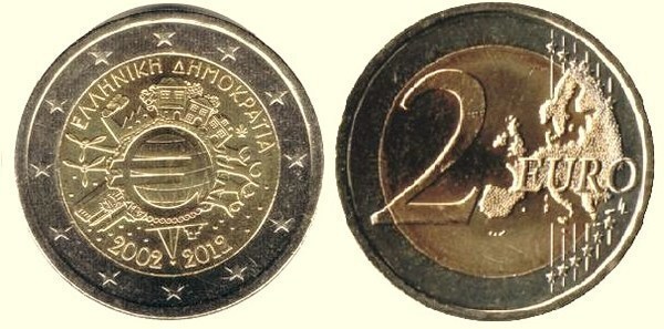 2 euro (10e anniversaire de la mise en circulation de l'euro)