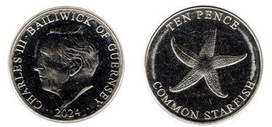 10 pence (Étoile de mer)