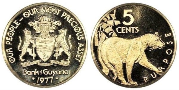 5 cents (10e anniversaire de l'indépendance)