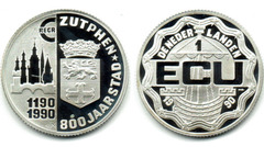 1 ecu (800e anniversaire de la Charte de Zutpher)