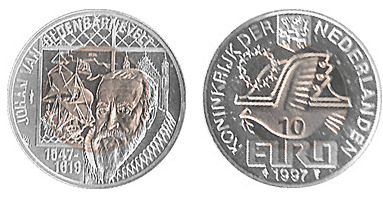 10 euro (450e anniversaire de Johan van Oldenbarnevelt)