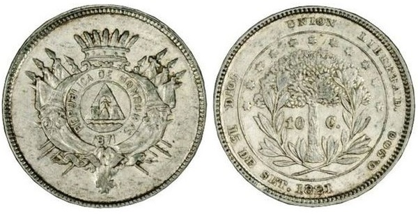 10 centavos (50e anniversaire de l'indépendance)