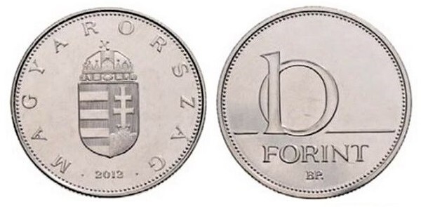 10 forint (Armoiries)