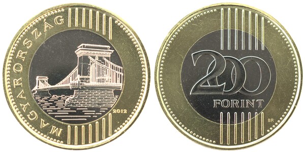 200 forint (Pont des chaînes de Széchenyi)