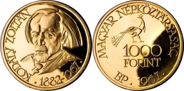 1,000 forint (85e anniversaire de la naissance de Zoltán Kodály)