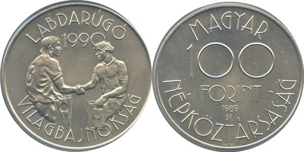 100 forint (14 Coupe du monde de football - Italie 1990)