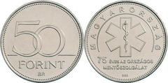 50 forint (75e anniversaire - Service national des ambulances)