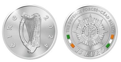 15 euros (100 ans depuis la création des forces de défense irlandaises)