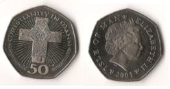 50 pence (Le christianisme à Mann)