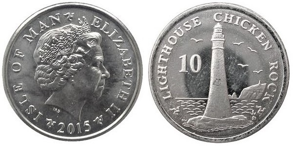 10 pence (Phare de Chicken Rock)