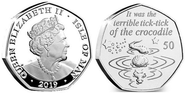 50 pence (90e anniversaire de Peter Pan - Crocodile)