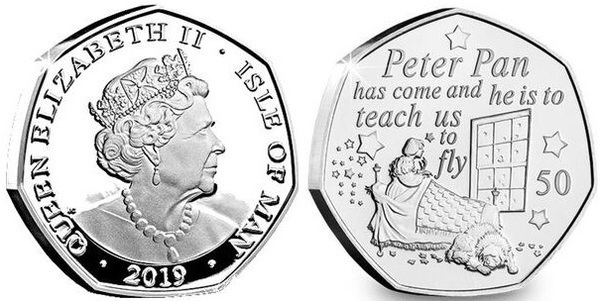 50 pence (90e anniversaire de Peter Pan - Wendy)