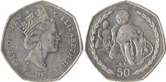 50 pence (Carreras de motos Tourist Trophy)